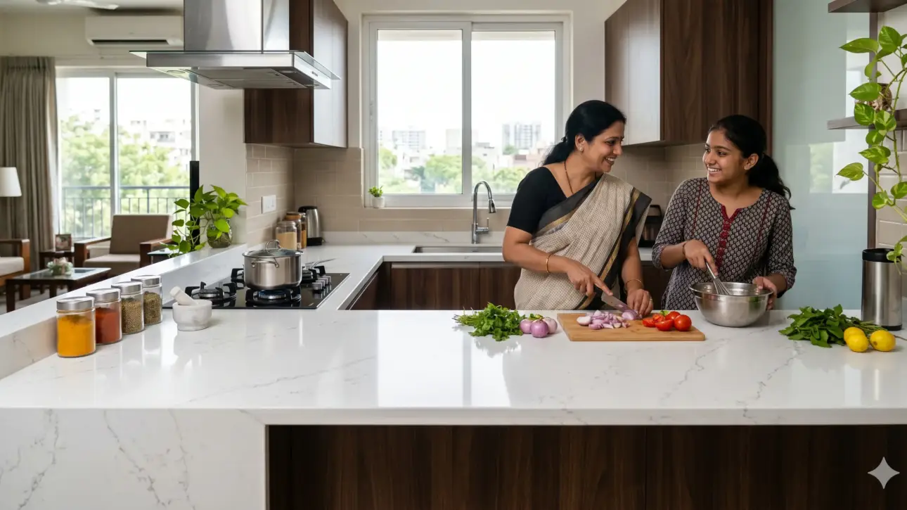 Kitchen Quartz Countertops in India