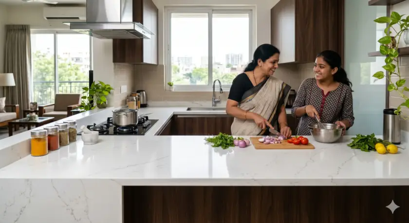 Kitchen Quartz Countertops in India