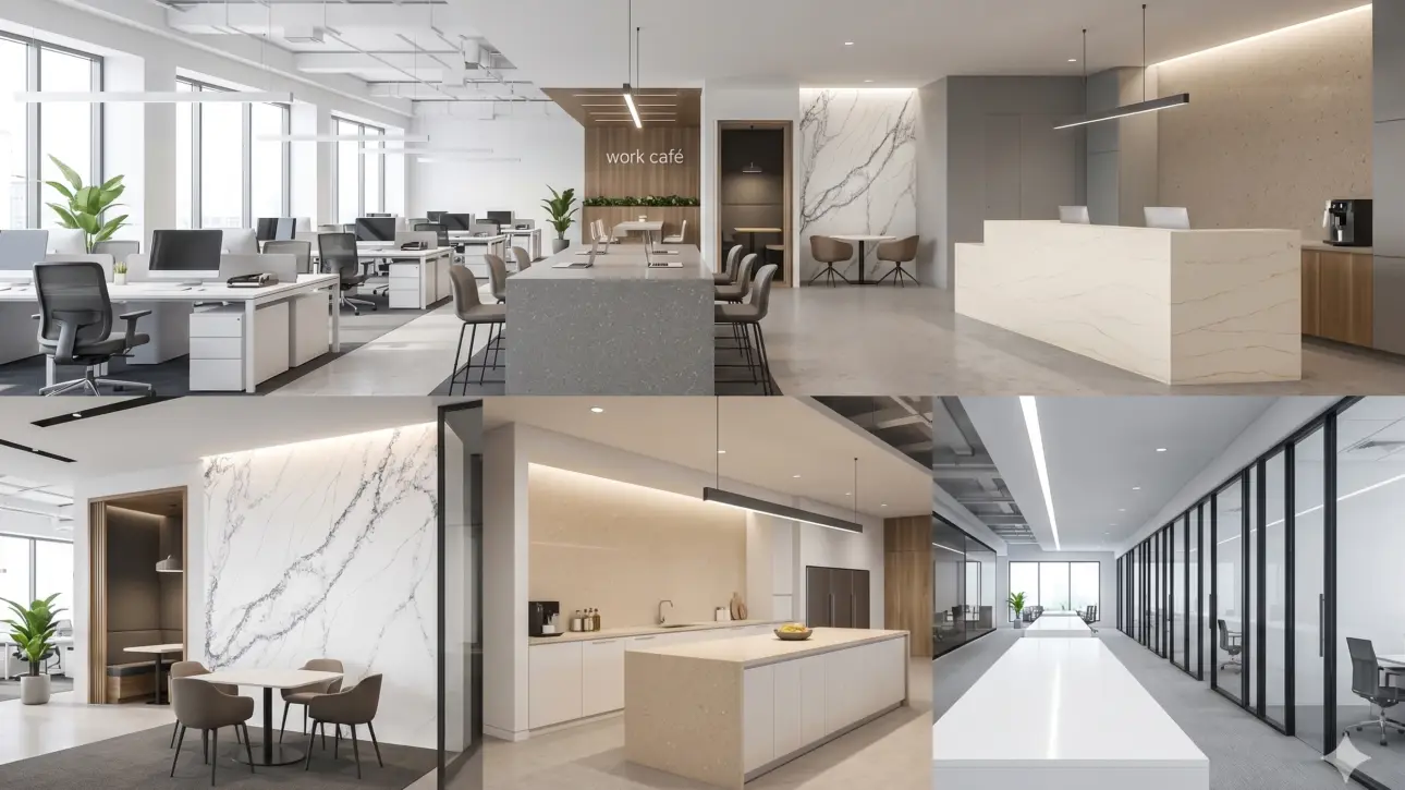 How to Choose Quartz for Commercial Office Interiors | Universal Quartz