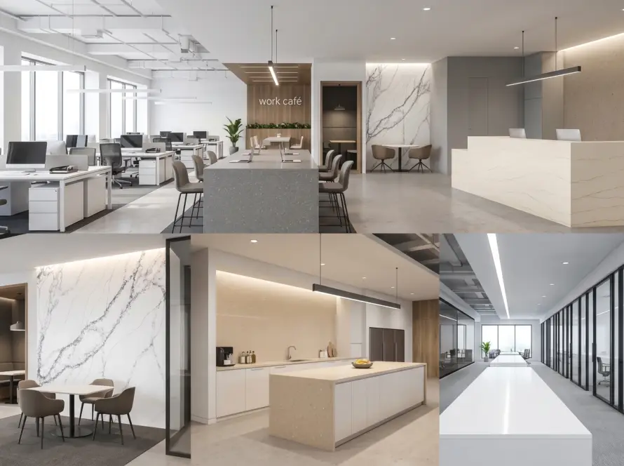 How to Choose Quartz for Commercial Office Interiors | Universal Quartz