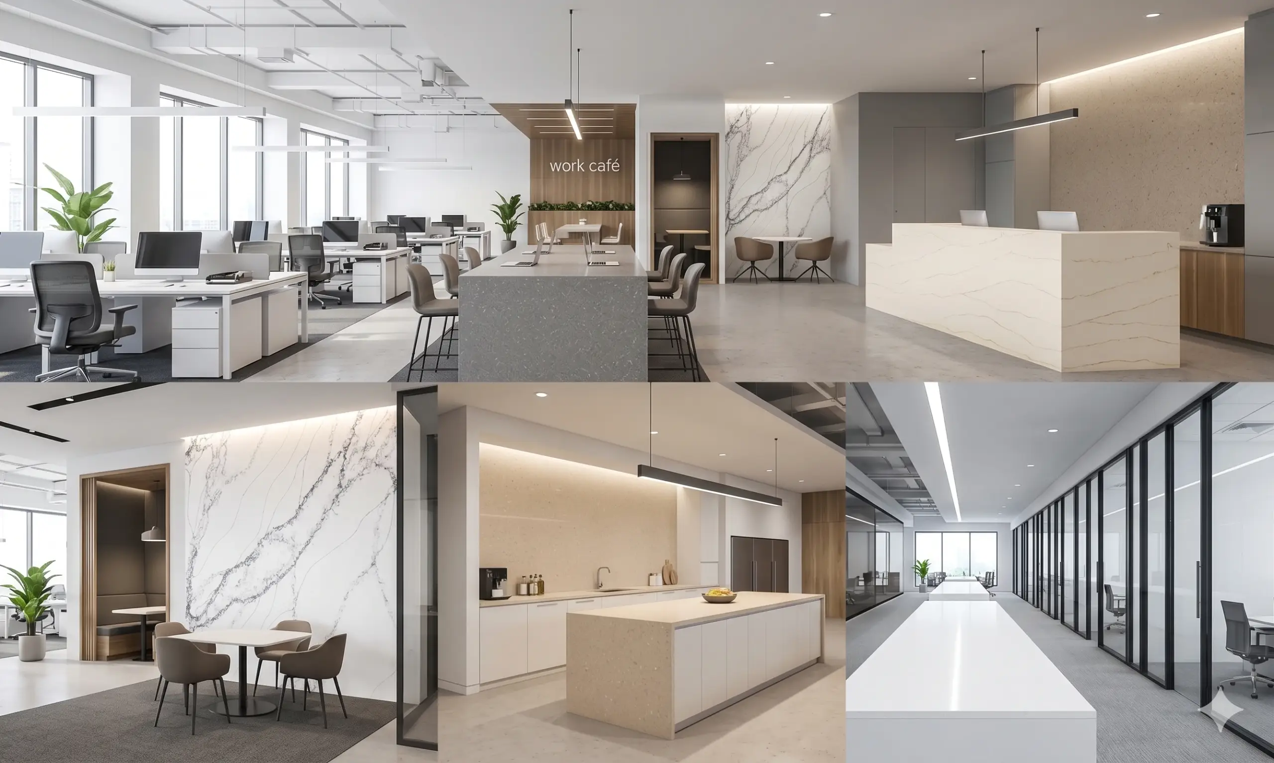 How to Choose Quartz for Commercial Office Interiors | Universal Quartz