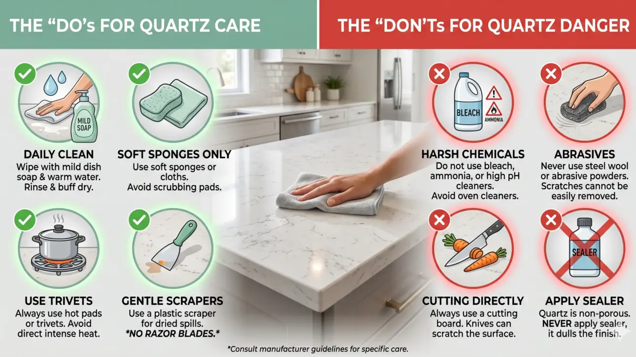 Quartz Stone Maintenance
