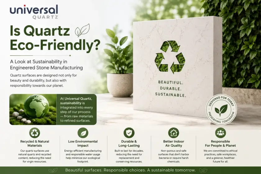 Is Quartz Eco-Friendly? A Look at Sustainability in Engineered Stone Manufacturing