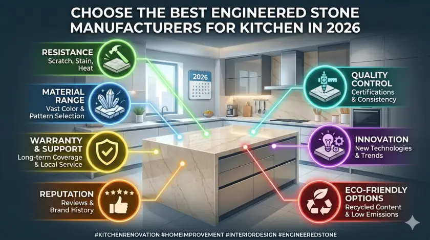 Engineered Stone Manufacturers for Kitchen