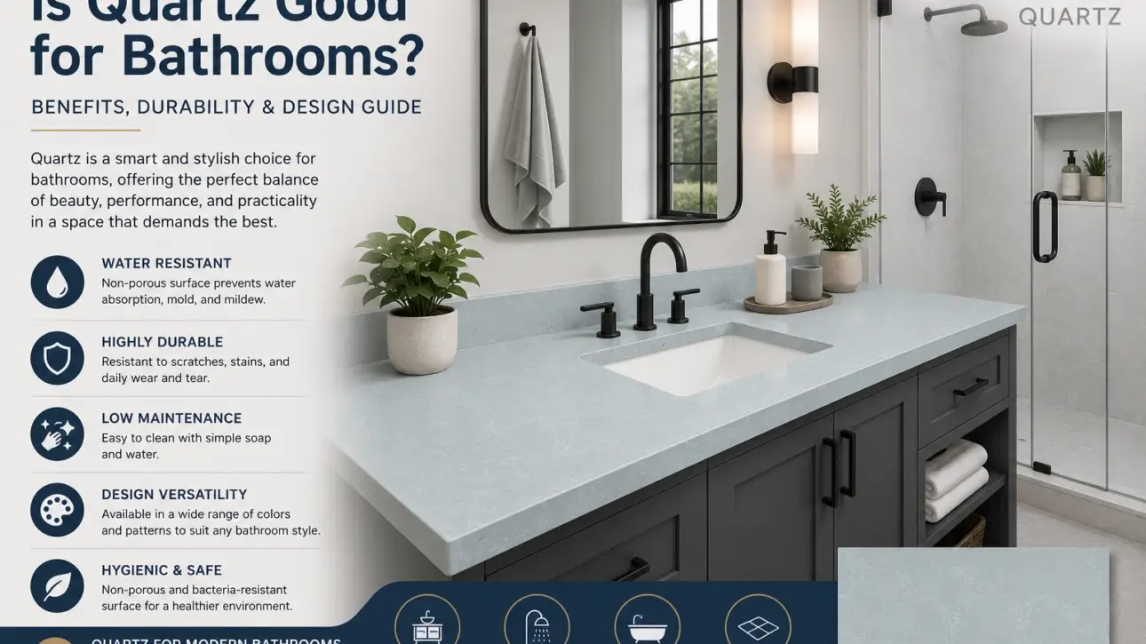 Is Quartz Good for Bathrooms? Benefits, Durability & Design Guide