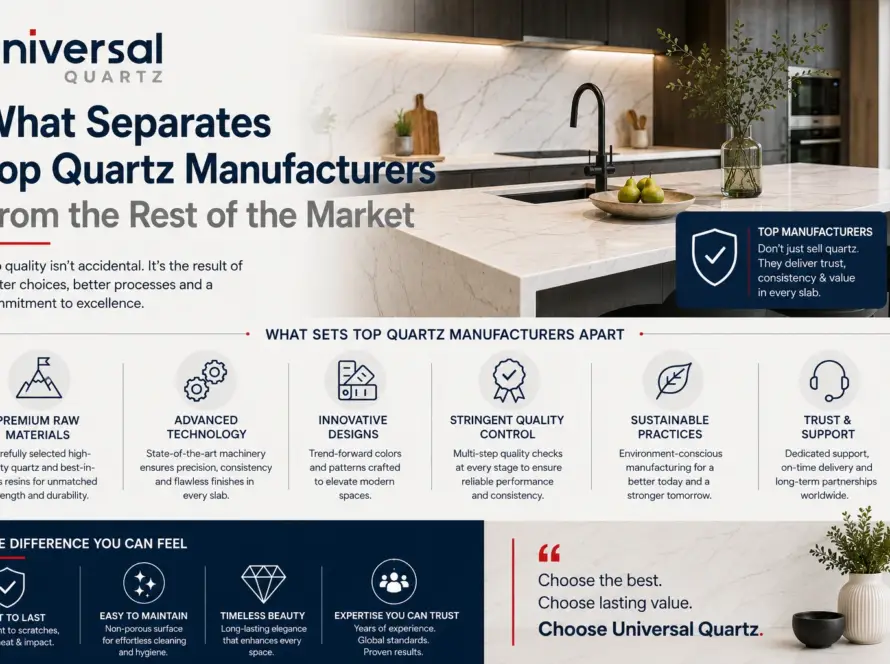 What Separates Top Quartz Manufacturers From the Rest of the Market