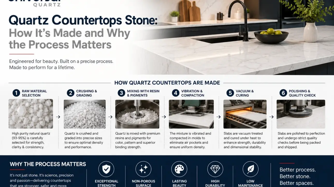 Quartz Countertops Stone: How It's Made and Why the Process Matters
