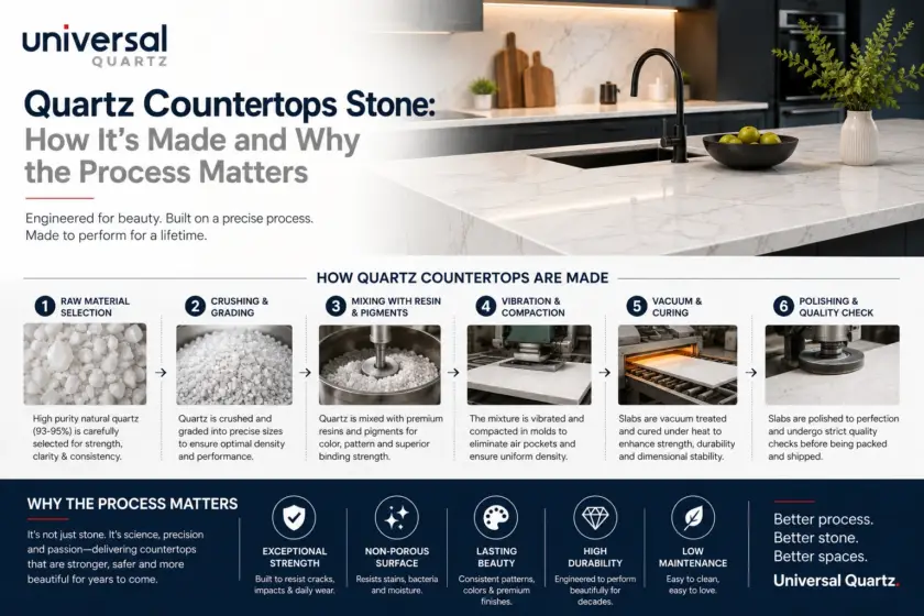 Quartz Countertops Stone: How It's Made and Why the Process Matters