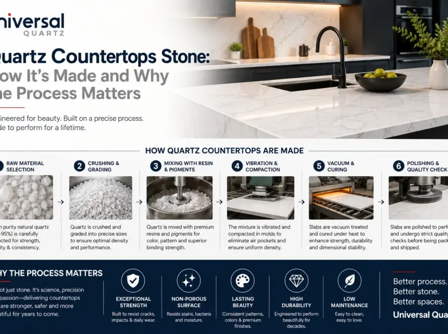Quartz Countertops Stone: How It's Made and Why the Process Matters