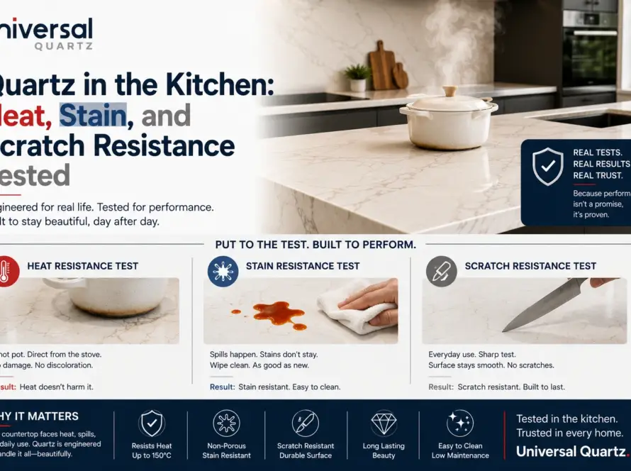 Quartz in the Kitchen: Heat, Stain, and Scratch Resistance Tested