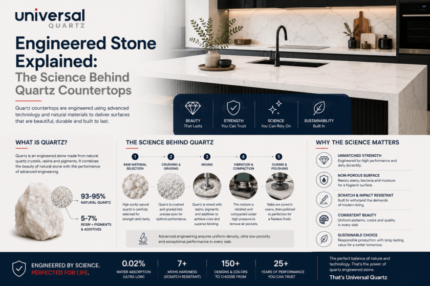 Engineered Stone Explained: The Science Behind Quartz Countertops
