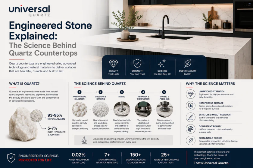 Engineered Stone Explained: The Science Behind Quartz Countertops