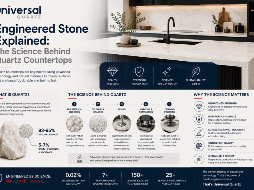 Engineered Stone Explained: The Science Behind Quartz Countertops