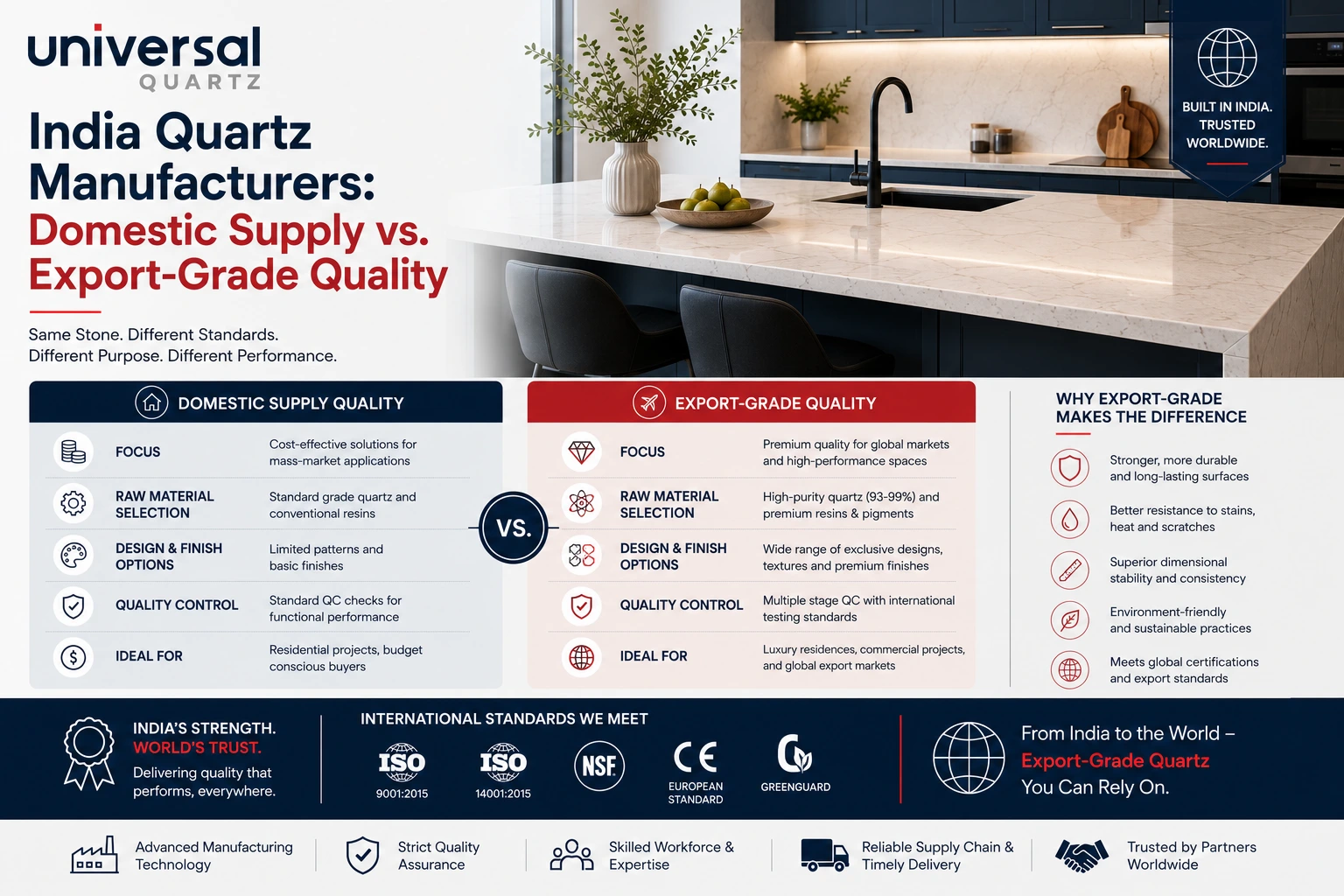 India Quartz Manufacturers
