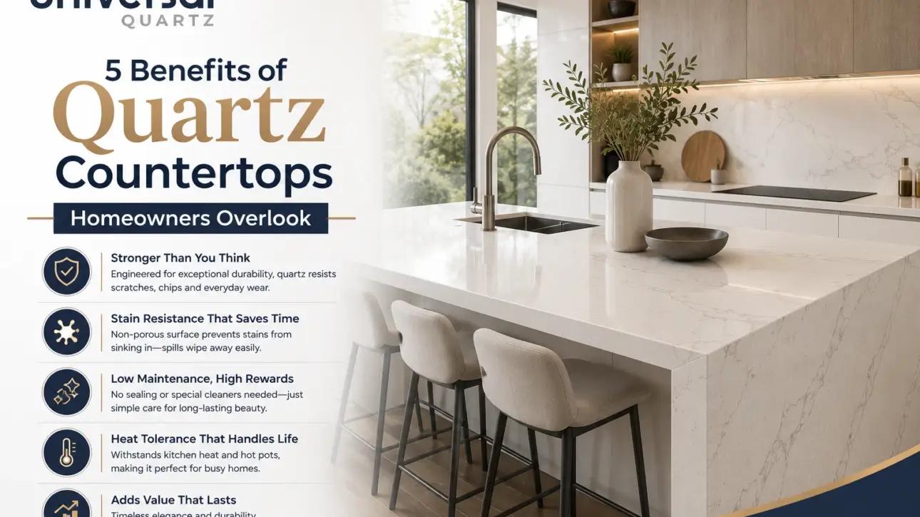 5 Benefits of Quartz Countertops Homeowners Overlook