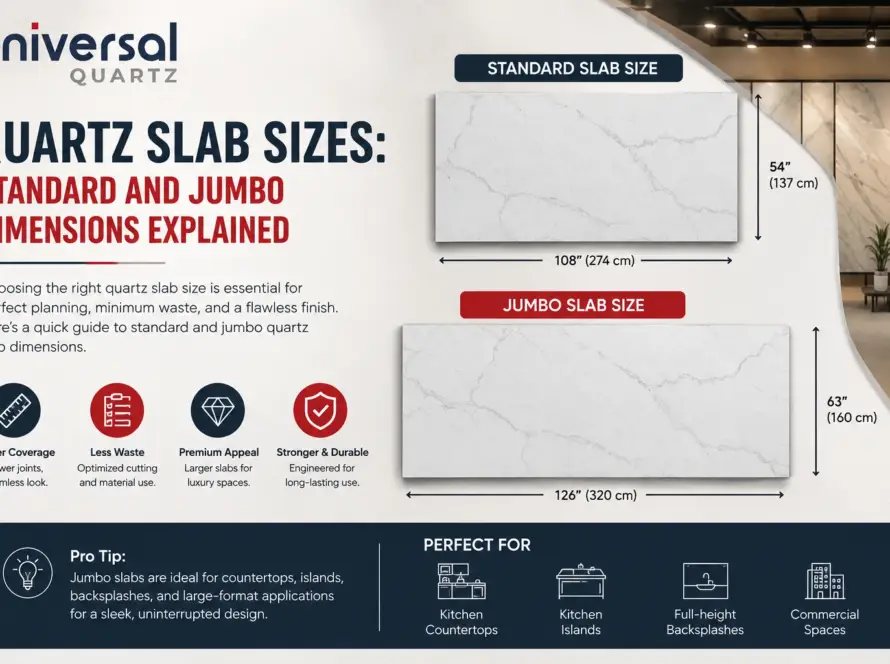 Quartz Slab Sizes: Standard and Jumbo Dimensions Explained
