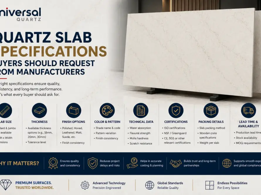 Quartz Slab Specifications Buyers Should Request From Manufacturers