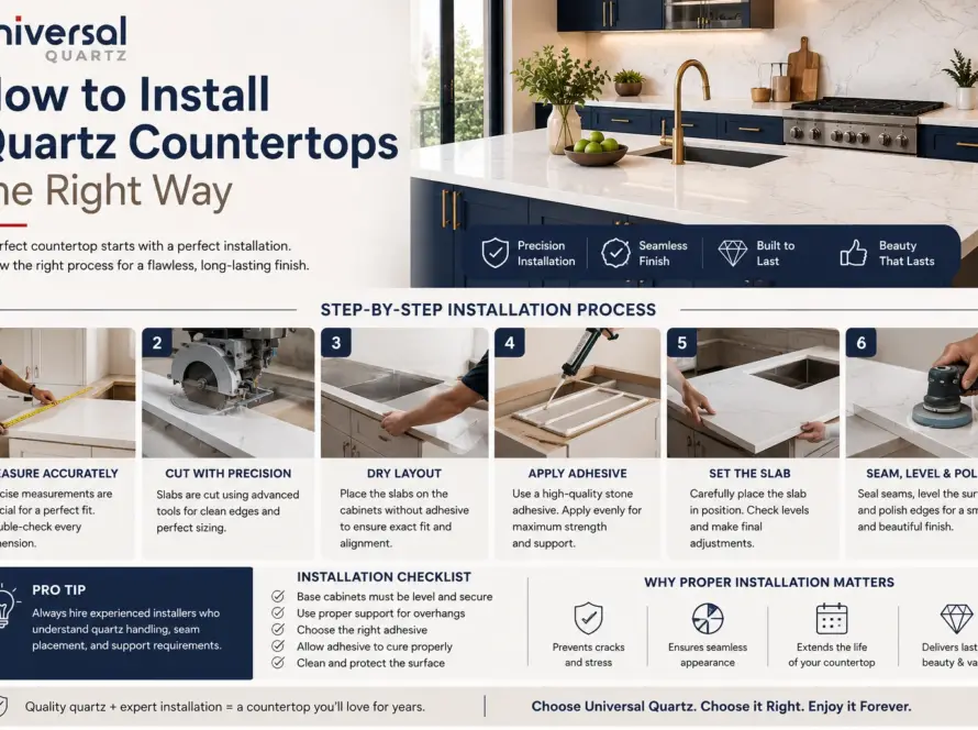 How to Install Quartz Countertops the Right Way