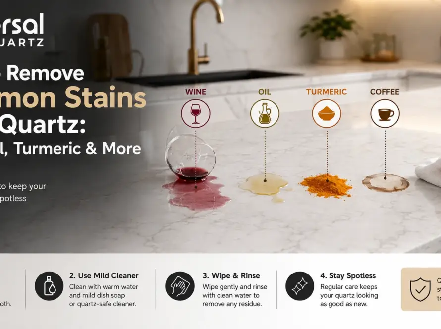 How to Remove Common Stains from Quartz: Wine, Oil, Turmeric & More